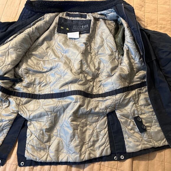 Vintage Gap Alpine Standard Issue Flyers Distressed Military Jacket Mens Size XL - Picture 7 of 14